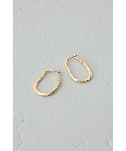 AZUL by moussy（アズールバイマウジー）の「ニュアンスフープピアス（ピアス（片耳用）・レディース・ゴールド/シルバー・FREE）」の10枚目の写真
