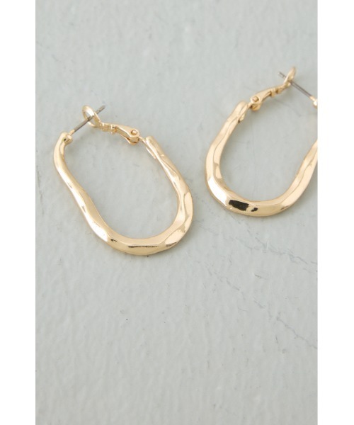 AZUL by moussy（アズールバイマウジー）の「ニュアンスフープピアス（ピアス（片耳用）・レディース・ゴールド/シルバー・FREE）」の11枚目の写真