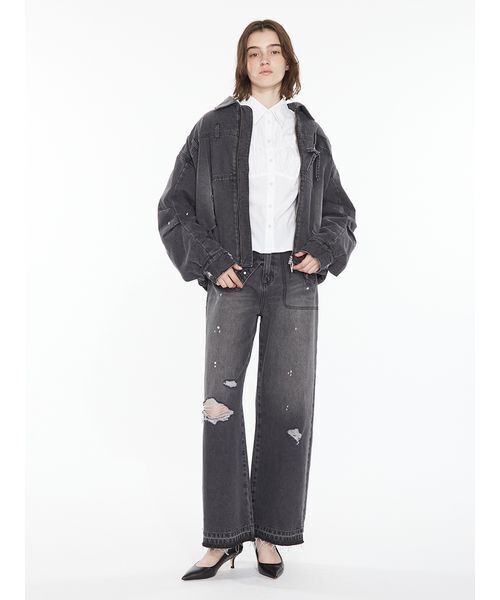 SORIN（ソリン　）の「Inside Out Loose Jeans / インサイドアウトルーズジーンズ（デニムパンツ・レディース・ブラック/マルチ・36/38）」の3枚目の写真