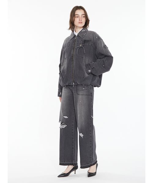 SORIN（ソリン　）の「Inside Out Loose Jeans / インサイドアウトルーズジーンズ（デニムパンツ・レディース・ブラック/マルチ・36/38）」の4枚目の写真