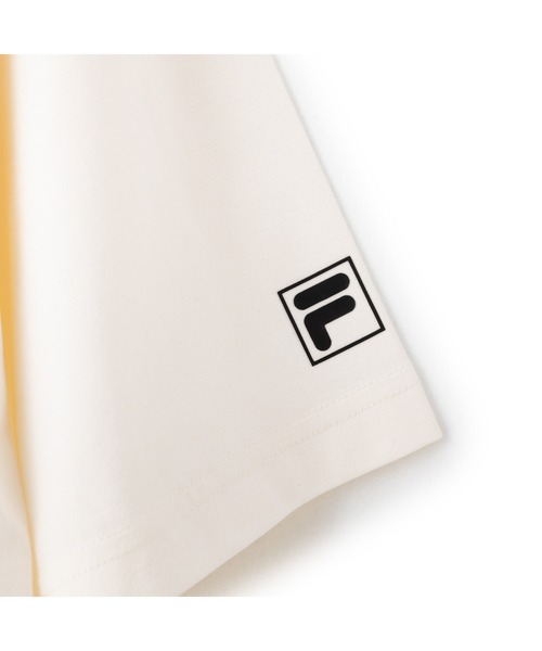 FILA(フィラ)の「ELEY KISHIMOTO×FILA POCKET TEE / イーリーキシモト×フィラ ポケットティーシャツ(Tシャツ/カットソー・レディース・ダークカーキ/オフホワイト・L/XL/S/M)」の4枚目の写真