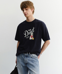 DRAWING PUPPY T-SHIRT_UNISEX_UDTS6B127_FRENCH NAVY