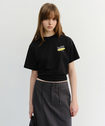 UNISEX SUMMER HOLIDAY SURF BOARD T-SHIRT_UDTS6B133_BLACK
