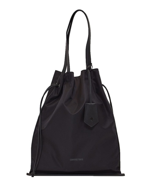 CONVERSE TOKYO(コンバーストウキョウ)の「NYLON GATHERED TOTE BAG(トートバッグ・レディース・ブラック/ブラウン/カーキ・FREE)」の1枚目の写真