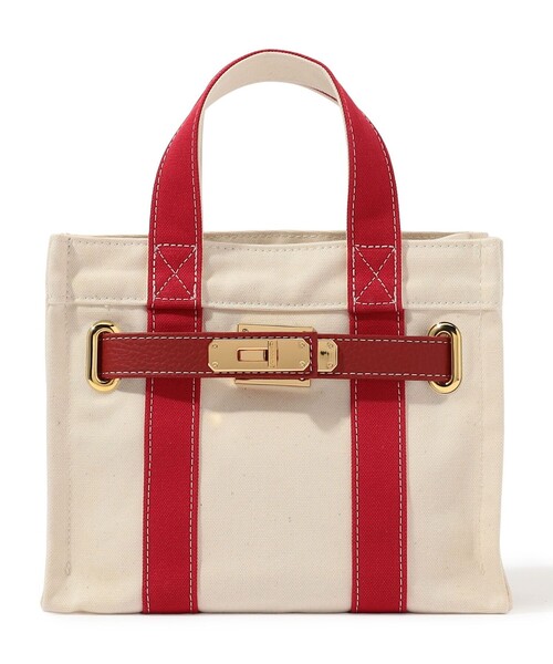 sita parantica(シータパランティカ)の「【別注】sita parantica FACING STITCH TOTE S ハンドバッグ(トートバッグ・レディース・ブラック系その他/レッド系その他/グレー系その他/ベージュ系その他・FREE)」の4枚目の写真