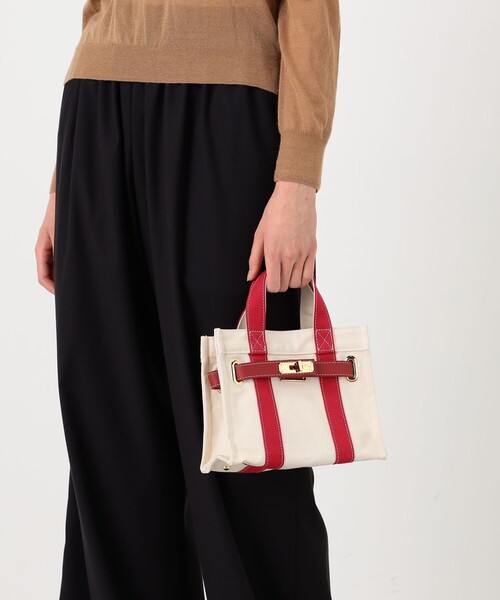 sita parantica(シータパランティカ)の「【別注】sita parantica FACING STITCH TOTE S ハンドバッグ(トートバッグ・レディース・ブラック系その他/レッド系その他/グレー系その他/ベージュ系その他・FREE)」の5枚目の写真