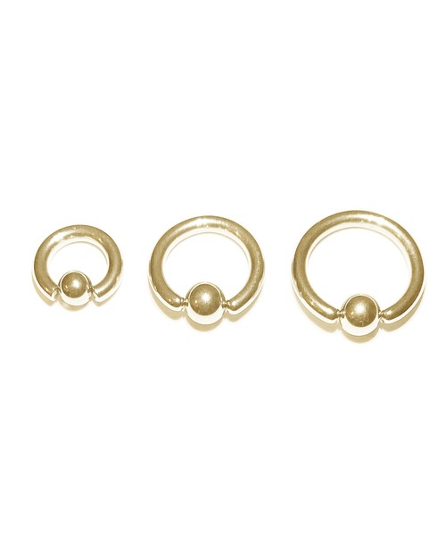 MORPH(モルフ)の「MORPH モルフ CBR ボディーピアス 10ゲージ 8mm~14mm(ピアス(片耳用)・メンズ・ゴールド・14/12/10/8)」の2枚目の写真