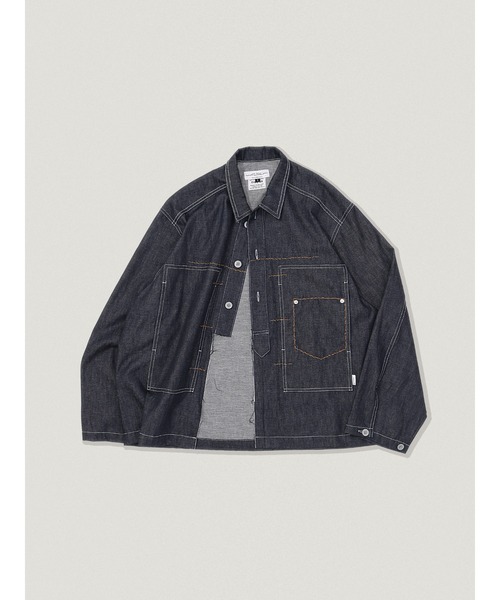 elephant TRIBAL fabrics（エレファントトライバルファブリックス）の「elephant TRIBAL fabrics Traced M35 Shirt (E38-3738)（シャツ/ブラウス・メンズ・インディゴブルー・2/1）」の2枚目の写真