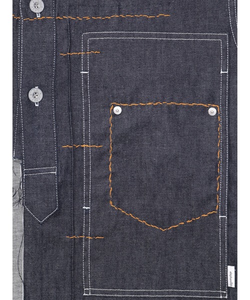 elephant TRIBAL fabrics（エレファントトライバルファブリックス）の「elephant TRIBAL fabrics Traced M35 Shirt (E38-3738)（シャツ/ブラウス・メンズ・インディゴブルー・2/1）」の4枚目の写真