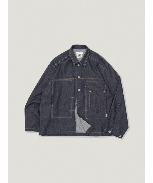 elephant TRIBAL fabrics（エレファントトライバルファブリックス）の「elephant TRIBAL fabrics Traced M35 Shirt (E38-3738)（シャツ/ブラウス・メンズ・インディゴブルー・2/1）」の6枚目の写真