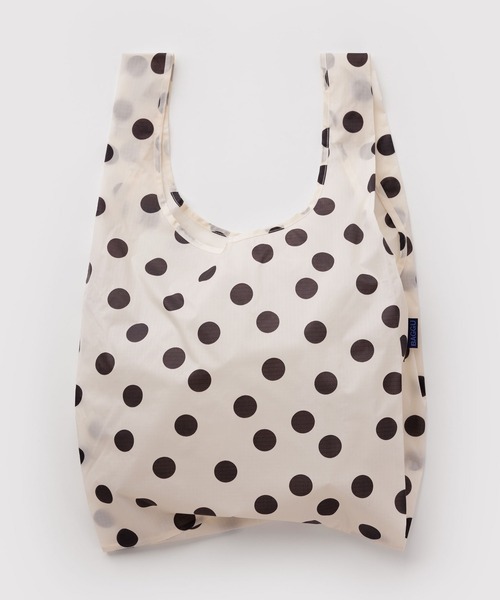 BAGGU(バグー)の「STANDARD BAGGU 648.ブラックドット(エコバッグ/サブバッグ・レディース・ホワイト・FREE)」の2枚目の写真