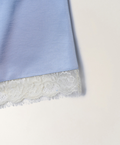 TTUDEMENT(トュードメント)の「SATIN LACE MIDI SKIRT_LIGHT BLUE(スカート・レディース・その他・SMALL/MEDIUM)」の5枚目の写真