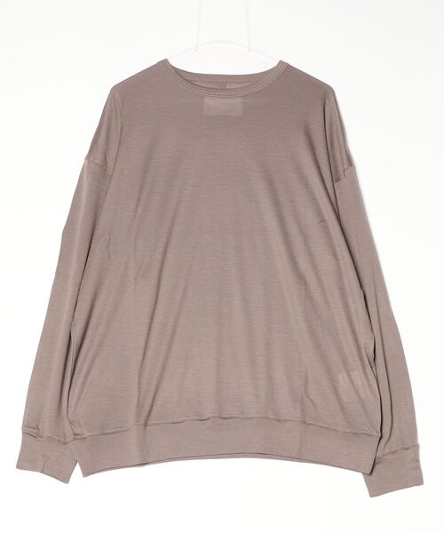VOAAOV(ヴォアーブ)の「【VOAAOV】RELUX WOOL(Tシャツ/カットソー・メンズ・ベージュ/チャコールグレー/ブラック/オリーブ・0/1/2)」の1枚目の写真