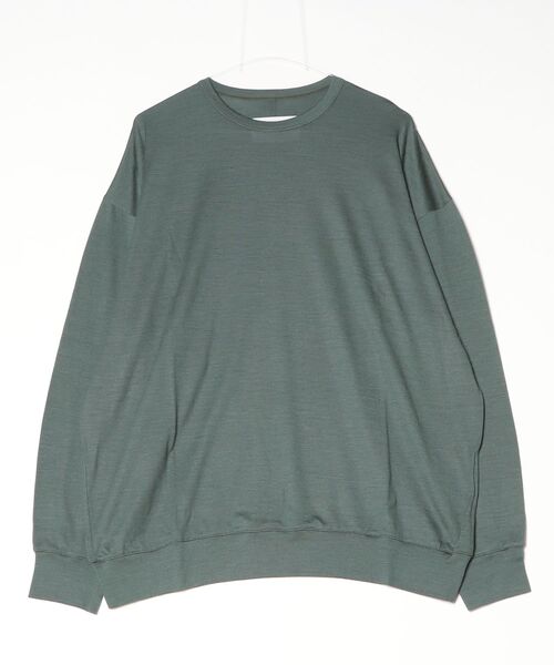 VOAAOV(ヴォアーブ)の「【VOAAOV】RELUX WOOL(Tシャツ/カットソー・メンズ・ベージュ/チャコールグレー/ブラック/オリーブ・0/1/2)」の4枚目の写真