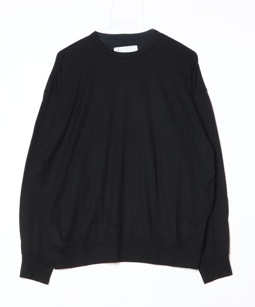 VOAAOV(ヴォアーブ)の「【VOAAOV】RELUX WOOL(Tシャツ/カットソー・メンズ・ベージュ/チャコールグレー/ブラック/オリーブ・0/1/2)」の2枚目の写真