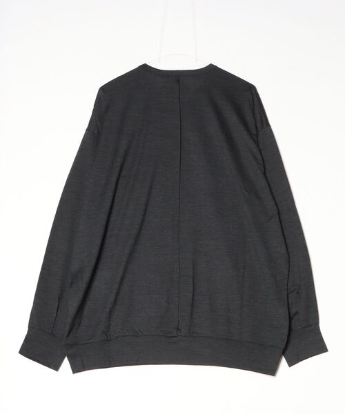 VOAAOV(ヴォアーブ)の「【VOAAOV】RELUX WOOL Oversize L/S T-Shirt(Tシャツ/カットソー・メンズ・ベージュ/チャコールグレー/ブラック/オリーブ・0/1/2)」の5枚目の写真