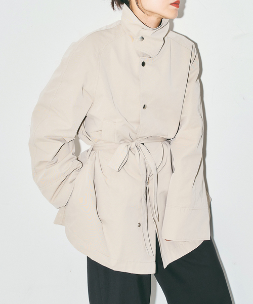 CITYSHOP(シティーショップ)の「SHORT TRENCH コート(その他アウター・レディース・ブラック/ベージュ・36/38)」の19枚目の写真