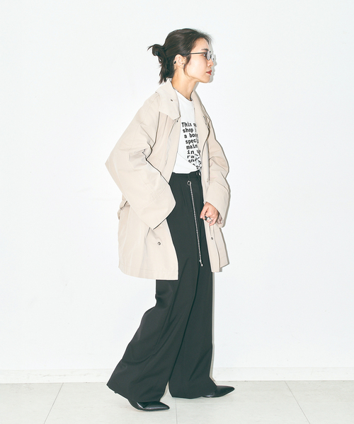 CITYSHOP(シティーショップ)の「SHORT TRENCH コート(その他アウター・レディース・ブラック/ベージュ・36/38)」の20枚目の写真