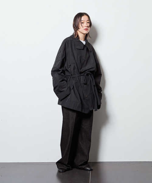 CITYSHOP(シティーショップ)の「SHORT TRENCH コート(その他アウター・レディース・ブラック/ベージュ・36/38)」の21枚目の写真