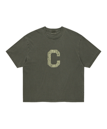 ピグメントCロゴTシャツチャコール