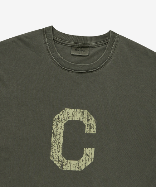 COVERNAT（カバーナット）の「ピグメントCロゴTシャツチャコール（Tシャツ/カットソー・メンズ・その他・MEDIUM/LARGE/X-LARGE/XX-LARGE）」の3枚目の写真
