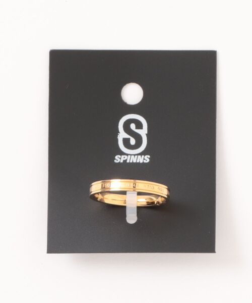 SPINNS(スピンズ)の「メタルリング/シンプルロゴ(リング・メンズ・シルバー/ゴールド・ONESIZE)」の4枚目の写真