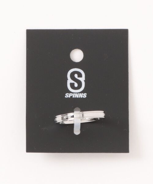 SPINNS(スピンズ)の「メタルリング/シンプルロゴ(リング・メンズ・シルバー/ゴールド・ONESIZE)」の3枚目の写真