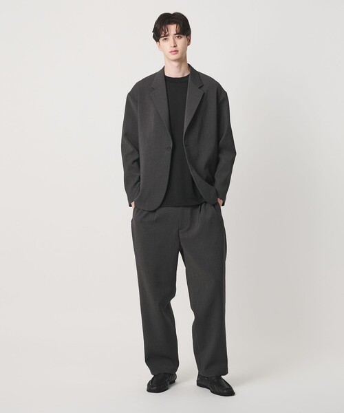 BEAUTY&YOUTH UNITED ARROWS(ビューティーアンドユースユナイテッドアローズ)の「DUAL PACK 3.0 1プリーツ イージー パンツ NO.8 ヨコストレッチ UVカット ウォッシャブル セットアップ対応(その他パンツ・メンズ・ダークグレー/ブラック・XL/M/S/L)」の8枚目の写真