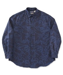 インディゴクモジャカード ロングスリーブシャツ