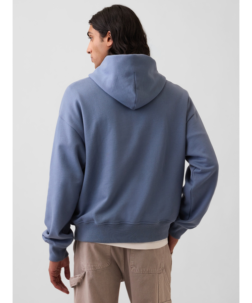 GAP(ギャップ)の「ヘビーウェイト オーバーサイズ GAPロゴパーカー(スウェット・メンズ・ブルー/ブラウン/ネイビー・XS/S/M/L/XL)」の9枚目の写真