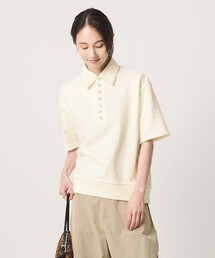 CINOH（チノ）の「【別注】＜CINOH＞パールモチーフ スウェット ポロシャツ（スウェット）」