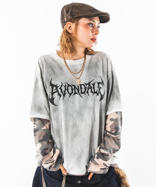 SHORT ROUND(ショートラウンド)の「SHORT ROUND/【26年秋冬新作】フェイクレイヤードグラフィックT(LS)(Tシャツ/カットソー・メンズ・ブラック系その他/ホワイト系その他/ネイビー/ワイン・LARGE/MEDIUM)」の7枚目の写真