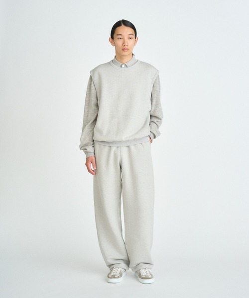 FRONT 11201(フロントワンワントゥーオーワン)の「Organic Yarn Drawcord Pants(スウェットパンツ・メンズ・グレー・XL/L/M/S)」の8枚目の写真
