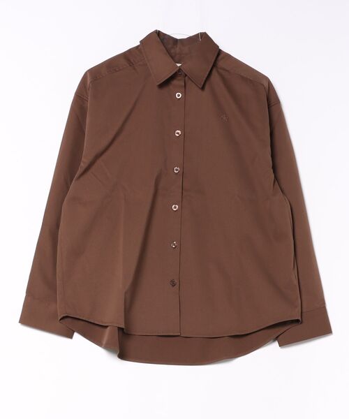 Eddie Bauer(エディーバウアー)の「ソフトフェード ポリエステル 長袖シャツ(シャツ/ブラウス・レディース・アイボリー/ダークブラウン/スカイブルー・S/M/L/XL)」の2枚目の写真