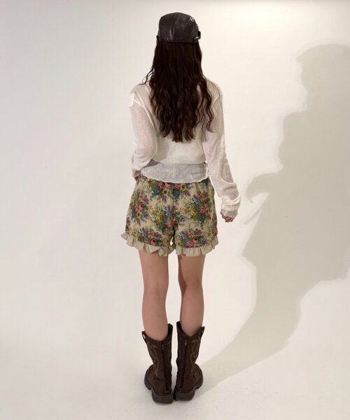 w closet(ダブルクローゼット)の「フロントギャザープルオーバー(Tシャツ/カットソー・レディース・オフホワイト/ピンク/ブラウン/イエロー・FREE)」の10枚目の写真