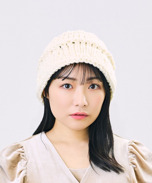 CA4LA（カシラ）の「HAND KNITTED METAL CHAIN WATCH（ニットキャップ/ビーニー・メンズ・グレー/ホワイト/ブラック・ONESIZE）」の7枚目の写真