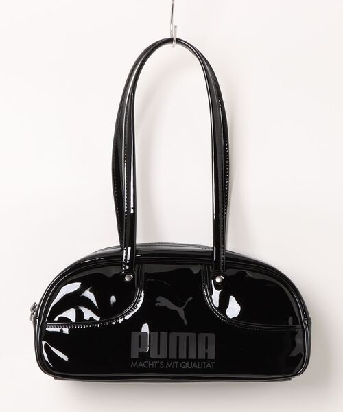 PUMA（プーマ）の「PUMA/プーマ ボストンバッグ 1976 フルートグリップバッグ 4L 092864（ボストンバッグ・レディース・ブラック/ホワイト・FREE）」の3枚目の写真