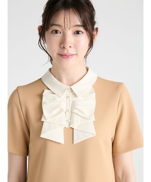 CELFORD(セルフォード)の「リボンモチーフミニワンピース(ワンピース・レディース・ブラック/キャメル/グレー・38/36)」の16枚目の写真