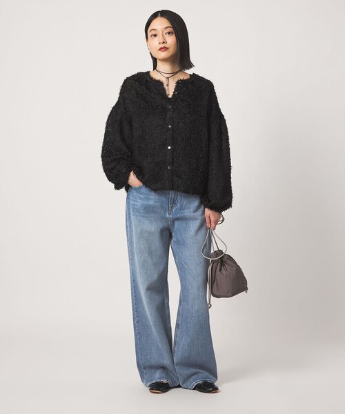 A DAY IN THE LIFE UNITED ARROWS(アデイインザライフユナイテッドアローズ)の「ワイド デニム ストレートパンツ <A DAY IN THE LIFE>(その他パンツ・レディース・コバルトブルー/ネイビー/ベージュ・S/M)」の5枚目の写真