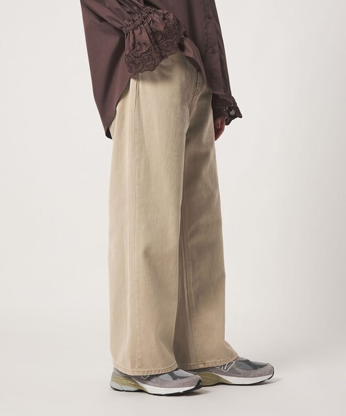 A DAY IN THE LIFE UNITED ARROWS(アデイインザライフユナイテッドアローズ)の「ワイド デニム ストレートパンツ <A DAY IN THE LIFE>(その他パンツ・レディース・コバルトブルー/ネイビー/ベージュ・S/M)」の6枚目の写真