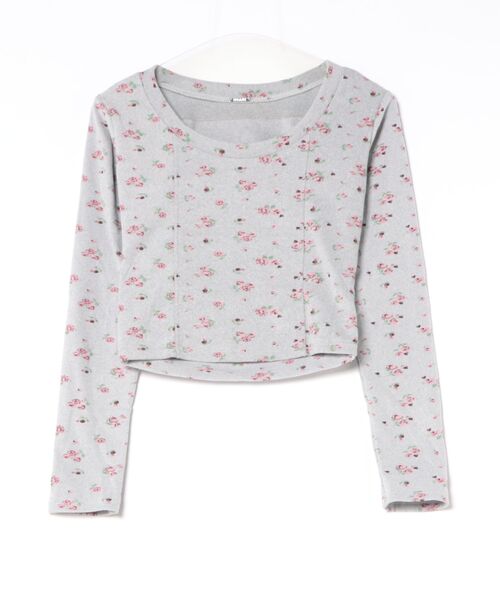 IMARI(イマリ)の「【 IMARI / イマリ 】 バック アウト フラワー トップス(Tシャツ/カットソー・レディース・グレー・M/L)」の8枚目の写真