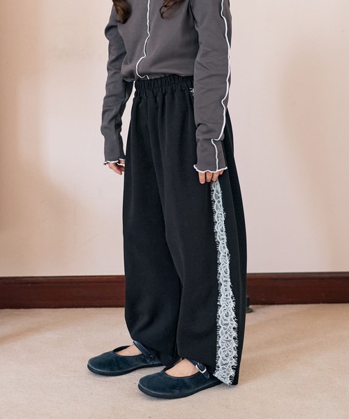 Piet(ピエット)の「サイドレース スウェットパンツ(スウェットパンツ・キッズ・グレー/ブラック・100/130/120/110)」の11枚目の写真