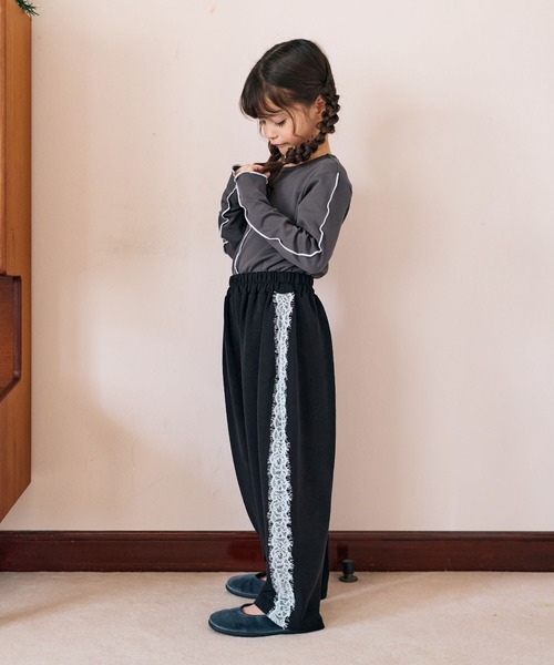 Piet(ピエット)の「サイドレース スウェットパンツ(スウェットパンツ・キッズ・グレー/ブラック・100/130/120/110)」の12枚目の写真