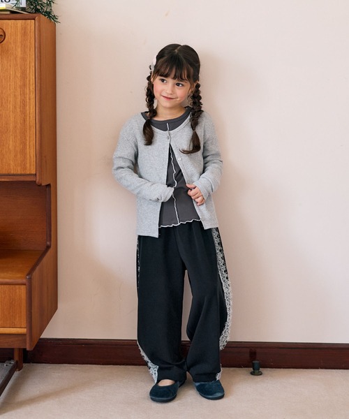 Piet(ピエット)の「サイドレース スウェットパンツ(スウェットパンツ・キッズ・グレー/ブラック・100/130/120/110)」の19枚目の写真