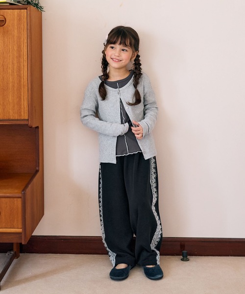 Piet(ピエット)の「サイドレース スウェットパンツ(スウェットパンツ・キッズ・グレー/ブラック・100/130/120/110)」の18枚目の写真