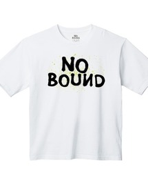 NOBOUND(ノーバウンド) 半袖Tシャツ ロゴ スプラッシュペイント プリント ビッグシルエット トップス カットソー レディース