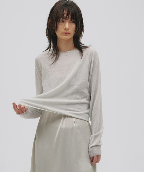 TODAYFUL(トゥデイフル)の「Alpacawool Seamless Knit(ニット/セーター・レディース・ブラック/ミント/チョコ・FREE)」の3枚目の写真