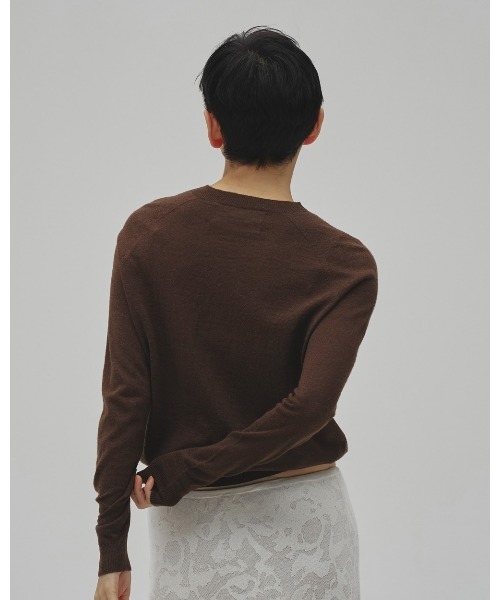 TODAYFUL(トゥデイフル)の「Alpacawool Seamless Knit(ニット/セーター・レディース・ブラック/ミント/チョコ・FREE)」の13枚目の写真