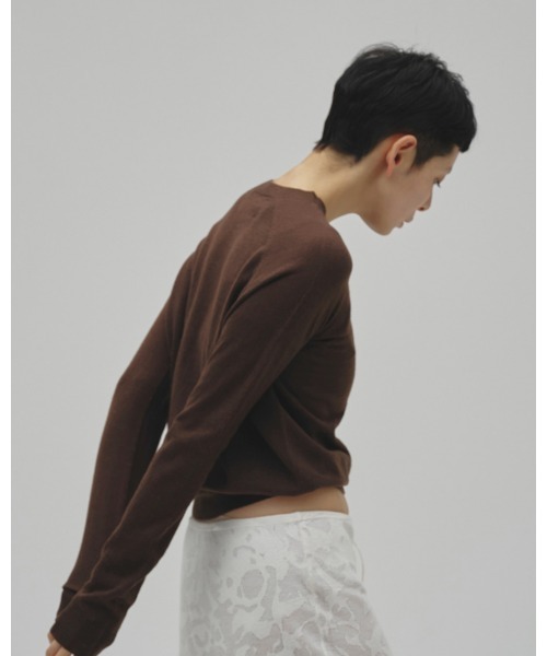 TODAYFUL(トゥデイフル)の「Alpacawool Seamless Knit(ニット/セーター・レディース・ブラック/ミント/チョコ・FREE)」の14枚目の写真