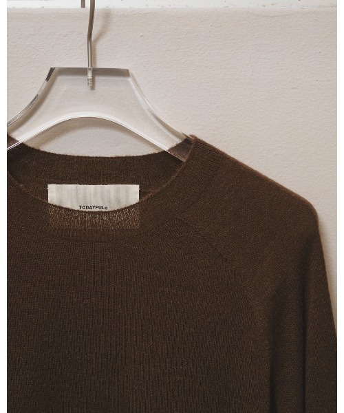 TODAYFUL(トゥデイフル)の「Alpacawool Seamless Knit(ニット/セーター・レディース・ブラック/ミント/チョコ・FREE)」の10枚目の写真